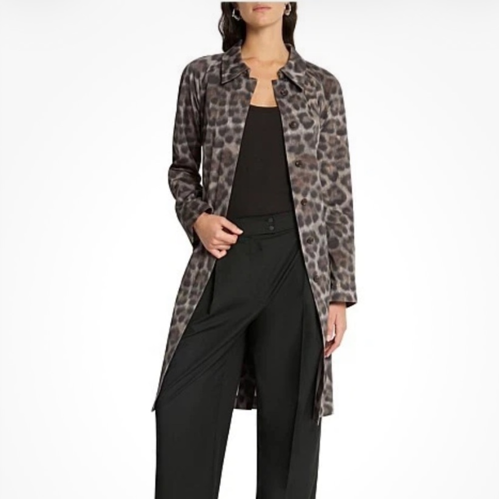 SASS & BIDE “Lives Lived" Leopard Trench Coat - NWT - XL - Picture 4 of 15